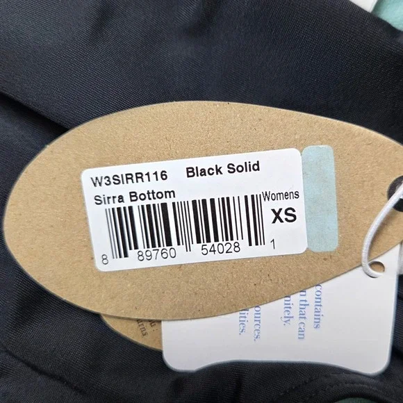 NWT prAna Ruched Tankini Swimsuit Set Built In Bra Adjustable Strap XS - Picture 6 of 6